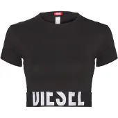 Diesel Camiseta negro / blanco