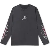 Ed Hardy Camiseta 'Flying Twin Dragon' antracita / blanco