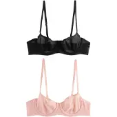 Next Sujetador rosa / negro
