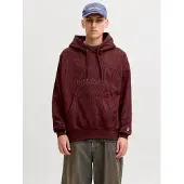 Jack & Jones Sudadera 'JORFrederiksberg' rojo vino