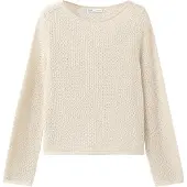 Mango Jersey 'MARIA' crema / oro