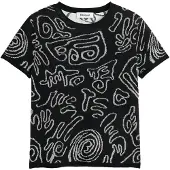 Desigual , Camiseta Punto Jacquard, Mujer, Negro, L