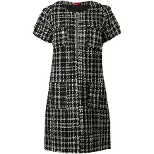 HUGO Vestido 'Koney-1' beige / negro / blanco