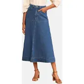 Love & roses Falda azul denim