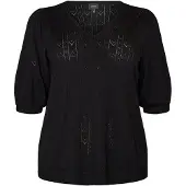 Zizzi Blusa 'MELLA' negro