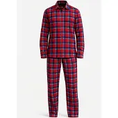 PANTONECLO Pijama largo 'Men’s Nightwear Set' rojo moteado