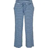 Zizzi Pantalón de pijama 'Mellie' navy / azul claro