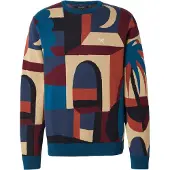 Iriedaily Jersey 'Banks' arena / azul cian / burdeos / negro