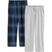 Next Pantalón de pijama azul / navy / gris moteado