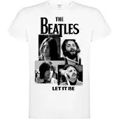The Beatles Camiseta 'Beatles – Let It Be T-Shirt' blanco