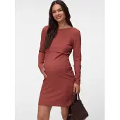 Mamalicious Vestido 'MLEveline' marrón