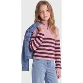 ONLY GIRLS Jersey 'KOGFranca' rosa / rojo vino