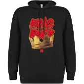 Run DMC Sudadera 'King of Rock n´Roll Hoodie' negro