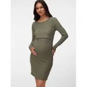 Mamalicious Vestido 'ML Eveline' oliva