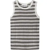 Name it Camiseta térmica marrón oscuro / blanco