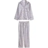 Next Pijama azul real / chocolate / blanco