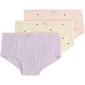 Lindex Calzoncillo amarillo pastel / berenjena / lavanda / rosa pastel