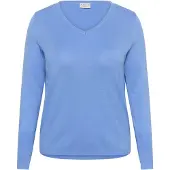 KAFFE CURVE Jersey azul cielo