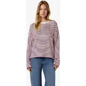 Noisy May Camiseta 'NMMOCCA' chocolate / blanco