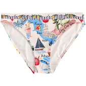 Next Braga de bikini crema / aqua / verde / rojo