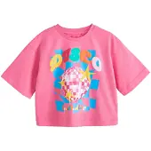 Next Camiseta azul cielo / amarillo / rosa / rosa