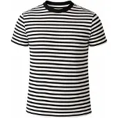 PANTONECLO Camiseta 'Men’s Crew Neck Short Sleeve T-Shirt' blanco