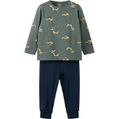 Name it Pijama 'NMMExcavator' azul oscuro / oliva / naranja