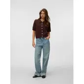 Vero Moda Cárdigan 'VMElly' marrón oscuro