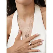 Hey Happiness Cadena 'Interlocking Star & Moon' plata