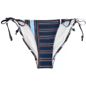 Next Braga de bikini azul claro / azul oscuro / chocolate / blanco