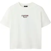 LMTD Camiseta berenjena / blanco