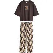 Next Pijama marrón / chocolate / marrón claro / offwhite