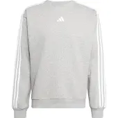 Adidas - Essentials 3-Stripes Fleece Sweatshirt - Jerséis size M, gris