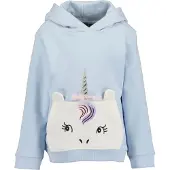 Blue Seven Sudadera azul claro / lila / plata / blanco