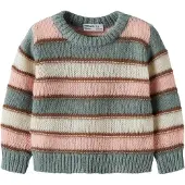 Name it Jersey 'NMFLernort' marrón / jade / rosé / blanco perla
