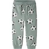 Name It Mini Pantalón 'NMMLOUIE' jade / negro / blanco