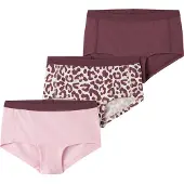 Name it Calzoncillo beige / rosa / borgoña