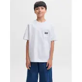 JACK&JONES JUNIOR Junior Camiseta 'JJECOLTON' negro / blanco