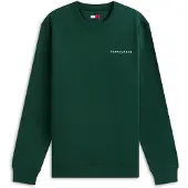 Tommy Hilfiger Jersey 'LINEAR' esmeralda / blanco