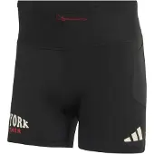 Adidas Pantalón deportivo 'ADIZERO' rojo oscuro / negro / blanco