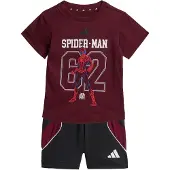 Adidas adidasCONJUNTO CON CAMISETA MARVEL SPIDER-MAN 68 Maroon / Black Niño