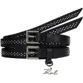 Karl Lagerfeld Cinturón negro / plata