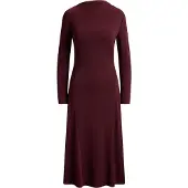 Ralph Lauren Vestido borgoña