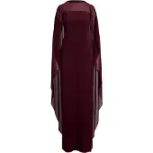 Ralph Lauren Vestido de noche rojo vino