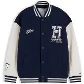 Tommy Hilfiger Chaqueta de entretiempo 'PEANUTS' navy / blanco lana