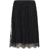 Cream Falda negro