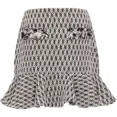 Faina Falda 'Festive' negro / blanco