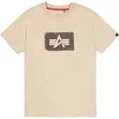 Alpha industries Camiseta beige / marrón oscuro