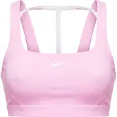 Nike Sujetador deportivo beige claro / blanco