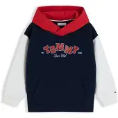 Tommy Hilfiger Sudadera marfil / navy / rojo cereza